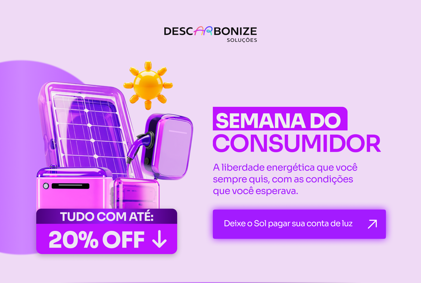 Banner de parceria Descarbonize Soluções