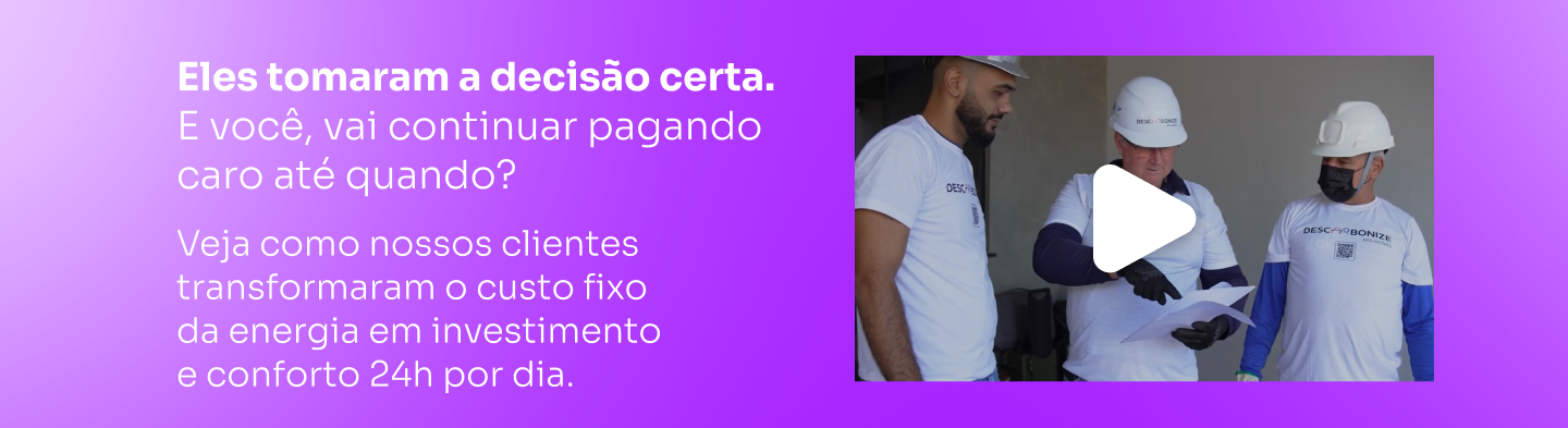 Banner de parceria Descarbonize Soluções