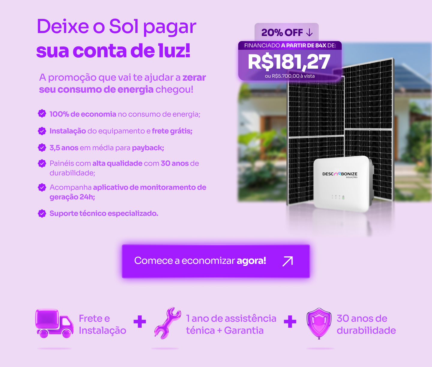 Banner de parceria Descarbonize Soluções