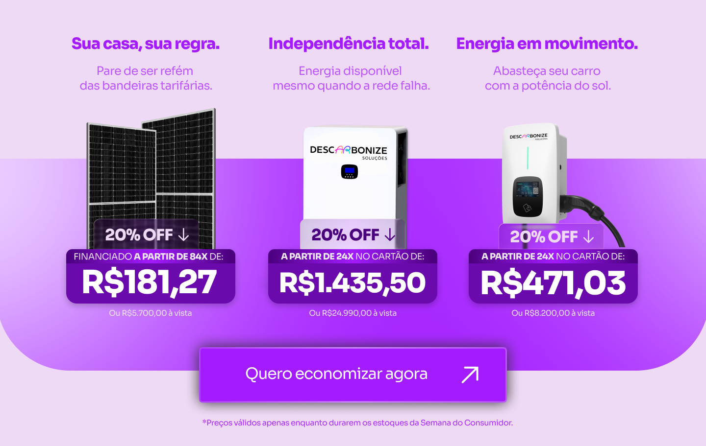 Banner de parceria Descarbonize Soluções